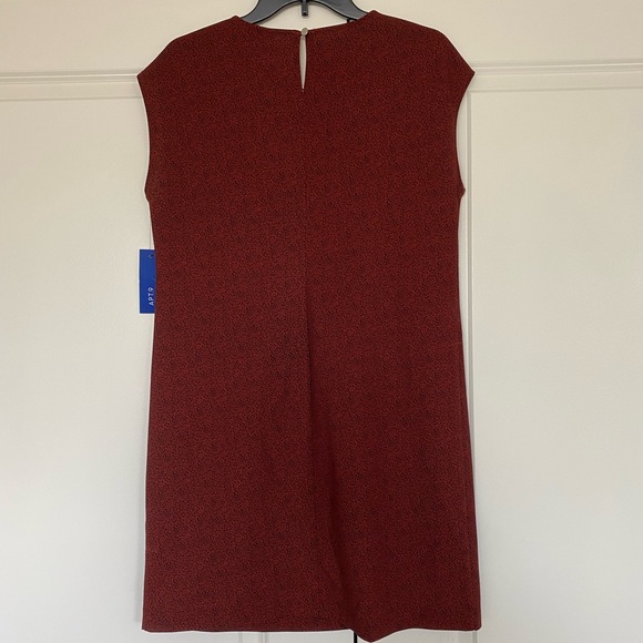 Womens Apt 9 Dress; Red w/Black Specks; Size Small; NEW WITH TAGS - NEVER WORN - Picture 3 of 6